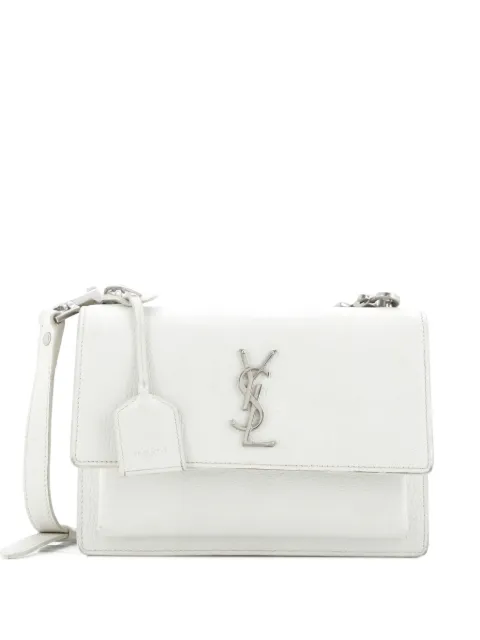 Saint Laurent Pre-Owned Sunset Satchel Leather Medium crossbody bag