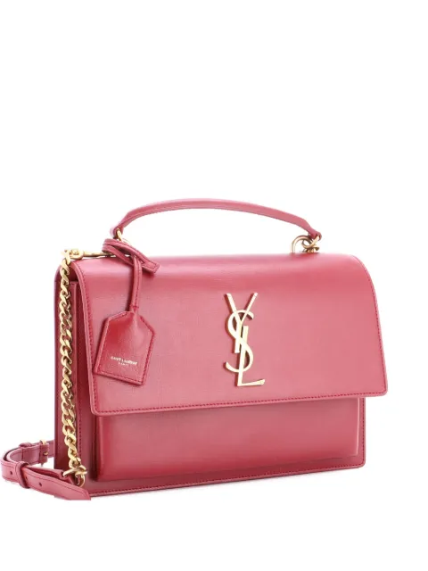 Saint Laurent Pre-Owned Sunset Top Handle Leather Medium shoulder bag