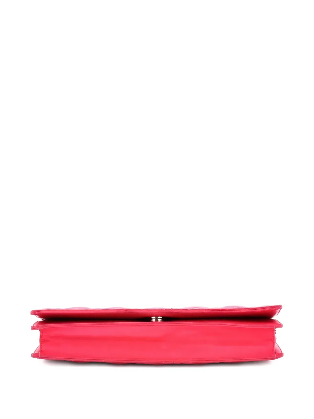 Pre-owned Dior Lady  Convertible Chain Cannage Quilt Leather Long Clutch Bag In Pink