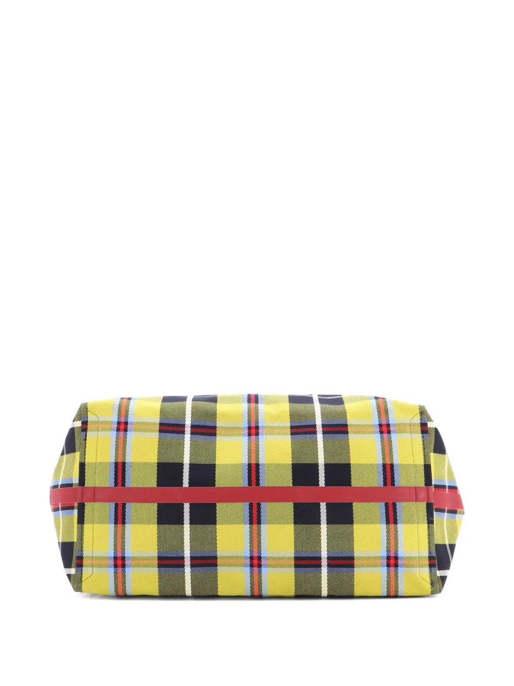 Pre-owned Burberry Reversible Giant Tartan Cotton Xl Tote Bag In Multi