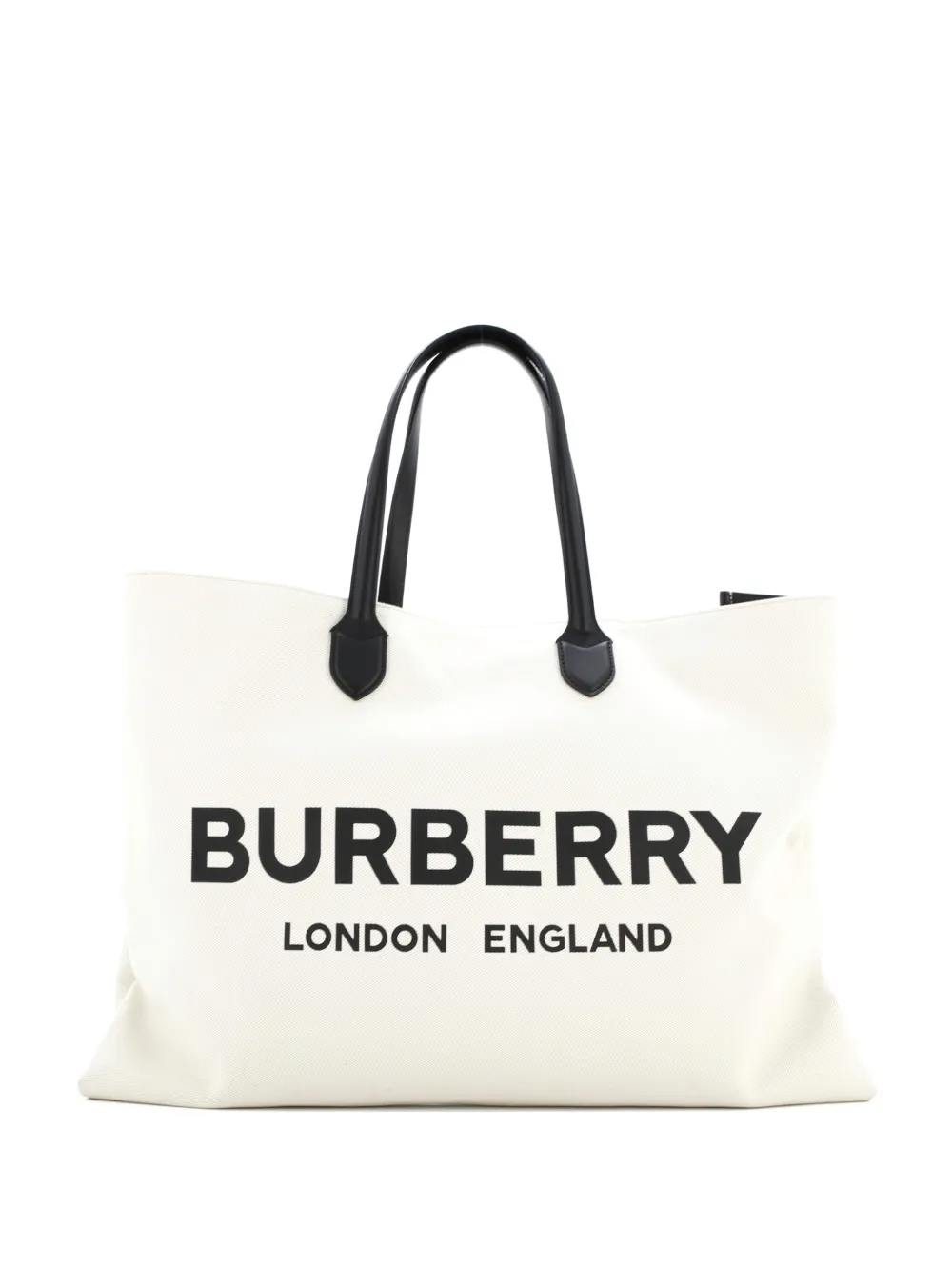 Burberry Pre-Owned Lewes Logo Canvas XL tote bag - Toni neutri
