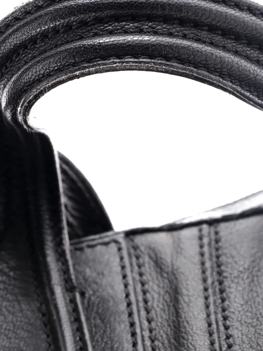 Pre-owned Givenchy Nightingale Leather Medium Satchel In Black