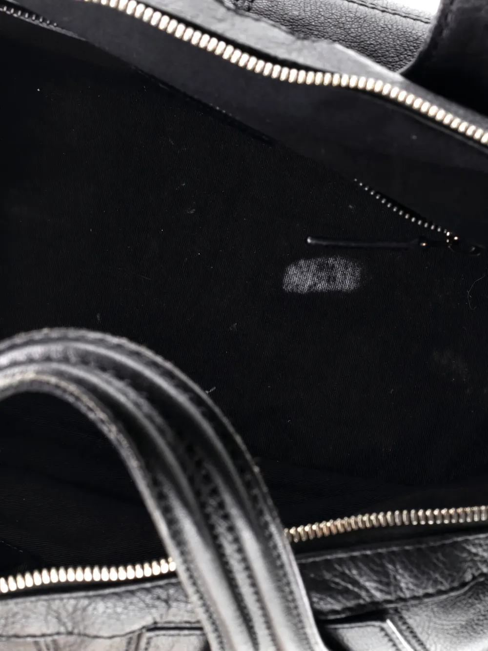 Pre-owned Givenchy Nightingale Leather Medium Satchel In Black