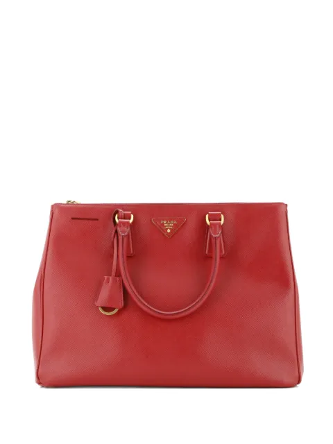 Prada Pre-Owned Double Zip Lux Saffiano Leather Large tote bag