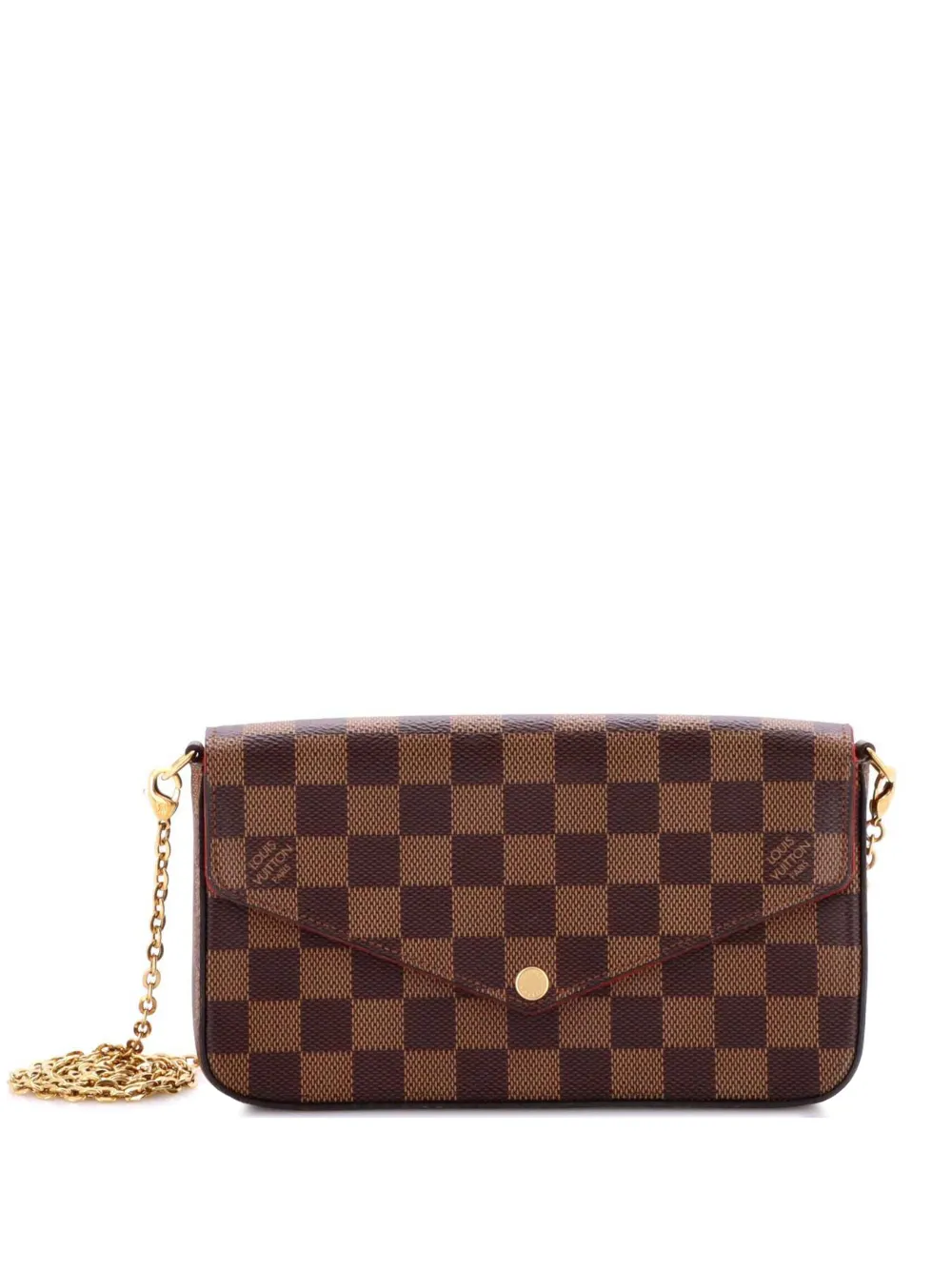 Louis Vuitton Pre-Owned Felicie Pochette Damier crossbody bag - Marrone