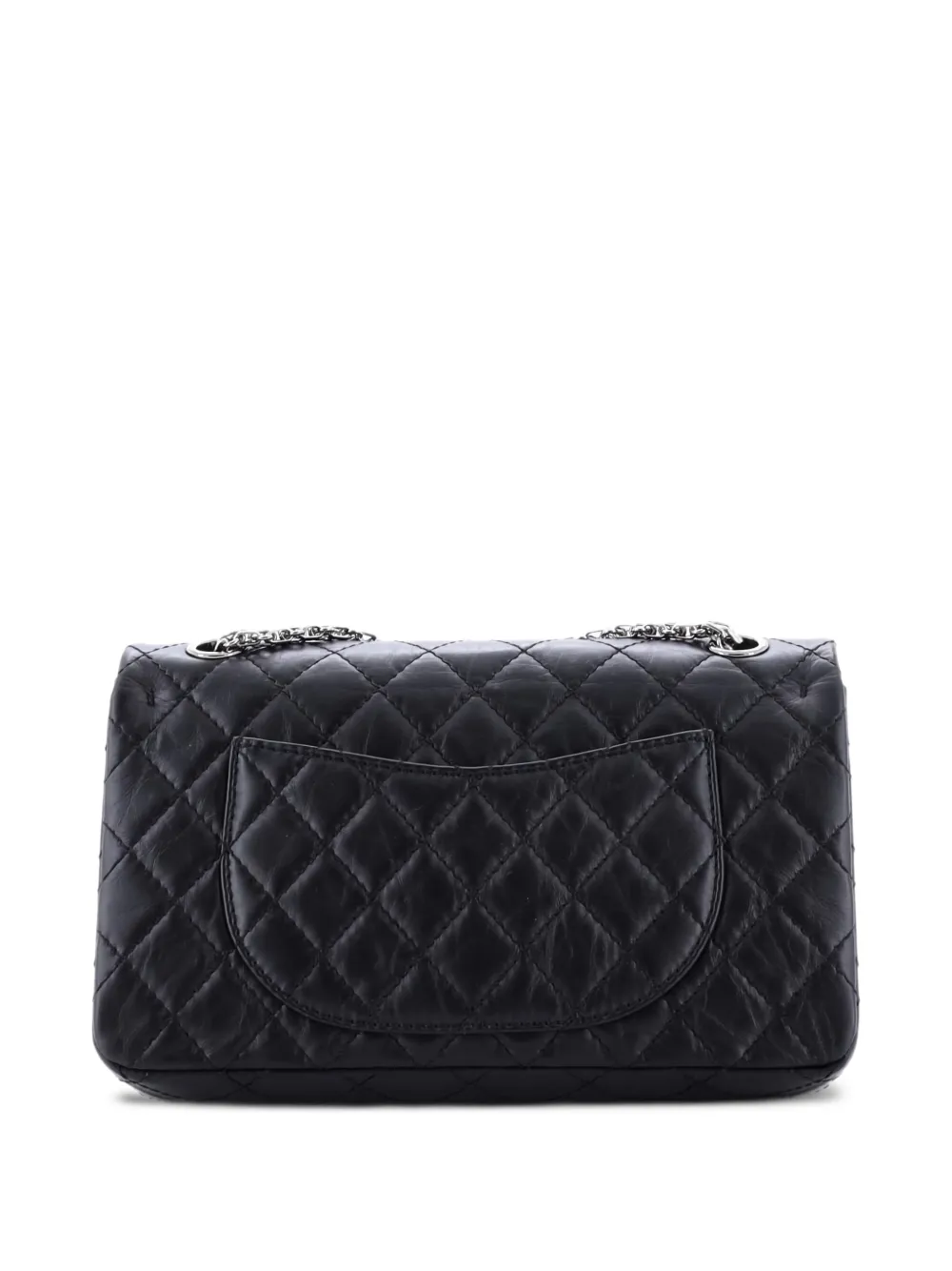  Chanel Pre-owned Sac Porté épaule Space Charms Reissue 2.55 Flap Bag Matelassé En Cuir De Veau âgé 225 - Noir 