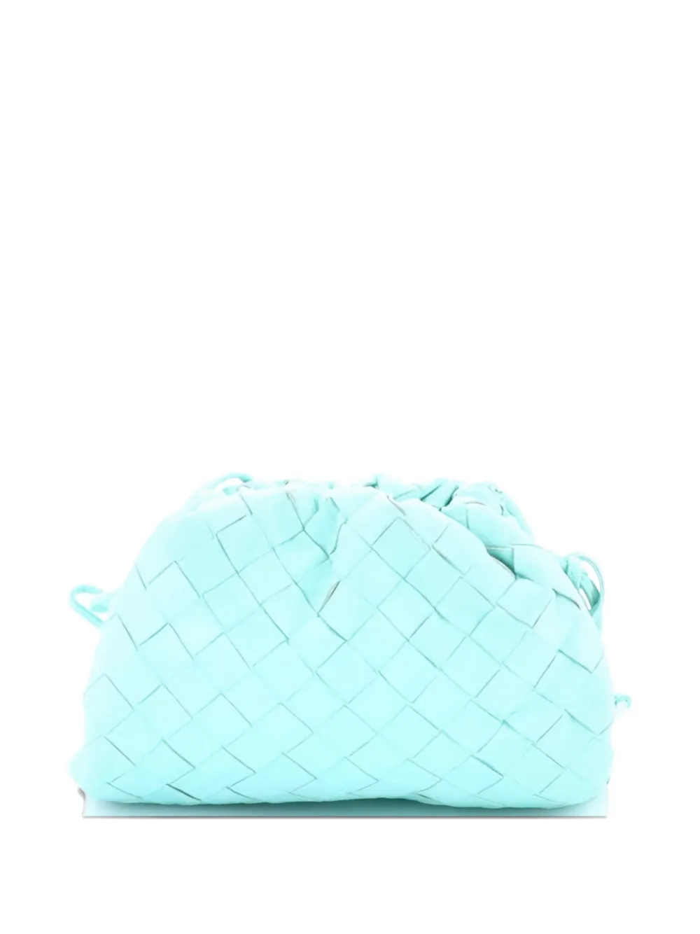 BOTTEGA VENETA Pre-owned The Pouch Intrecciato Nappa Mini Crossbody Bag In Blue