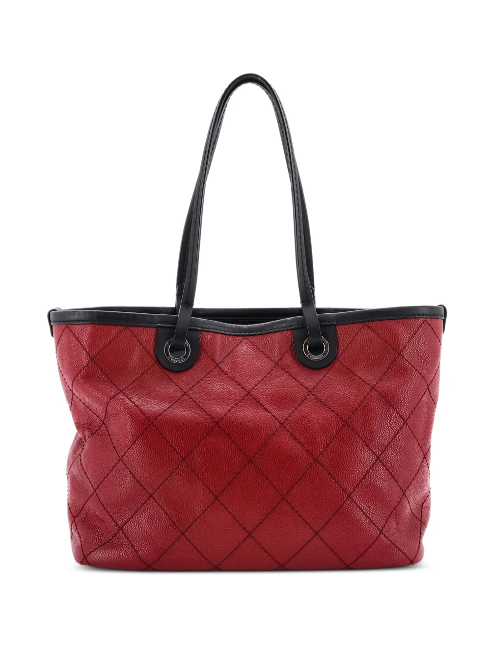 CHANEL Pre-Owned Fever Quilted Caviar Medium tote bag - Nero