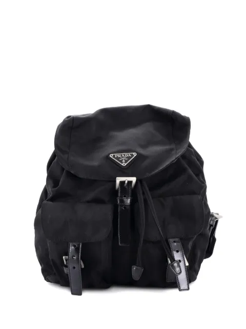 Prada Pre-Owned Double Front Pocket Tessuto Small backpack