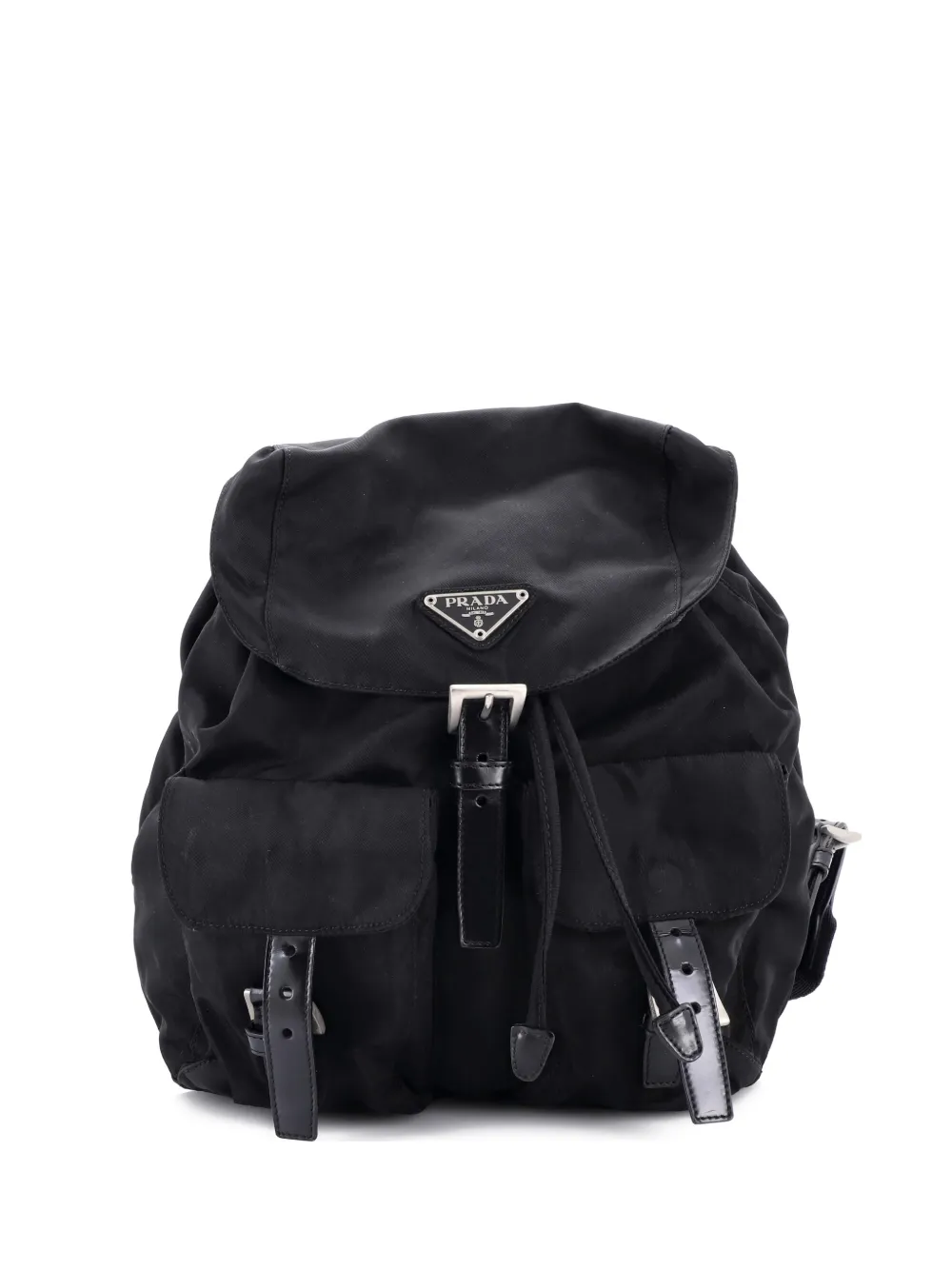 Prada Pre-Owned Double Front Pocket Tessuto Small backpack | Black | Image 1