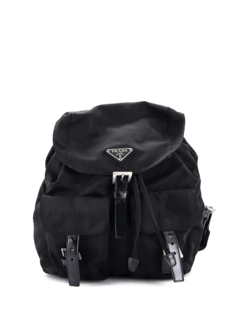 Prada Pre-Owned Double Front Pocket Tessuto Small backpack