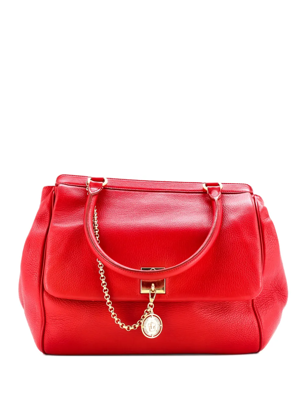 Dolce & Gabbana Pre-Owned Miss Sicily Bag Leather Large satchel - Rosso