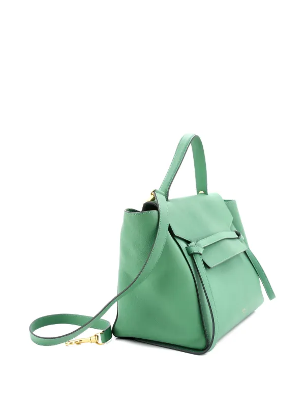 Celine Belt Bag Mini Shoulder Leather Green Women\'s CELINE Celine Belt Bag Mini Green Color 2Way | eBay main image 4