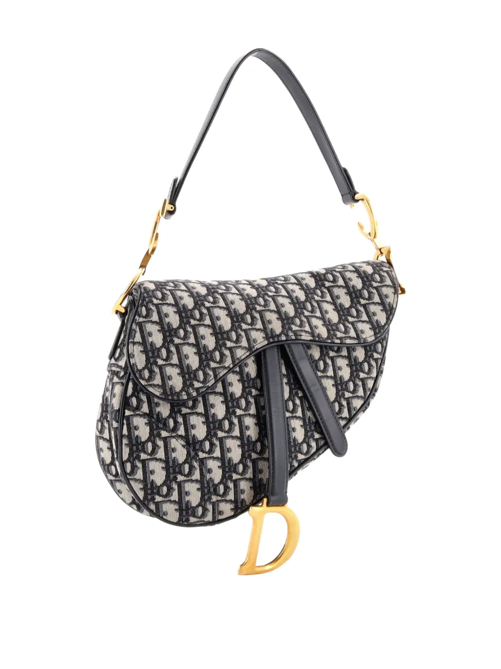 Christian Dior Pre-Owned サドル ハンドバッグ オブリーク キャンバス