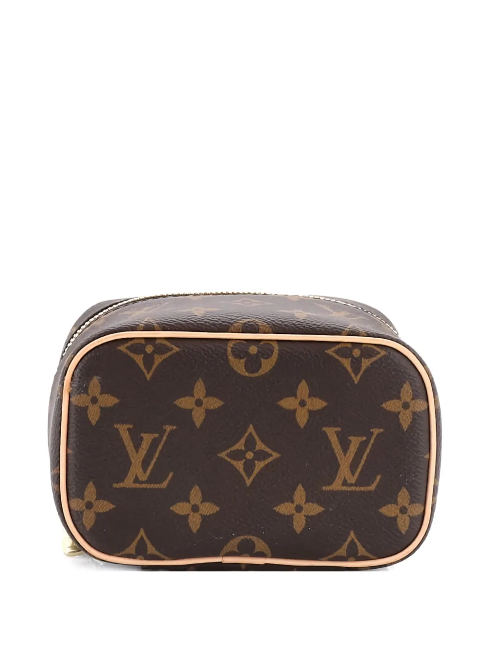 LOUIS VUITTON Pre-owned Nice Vanity Case Monogram Canvas Nano Pouch In Brown