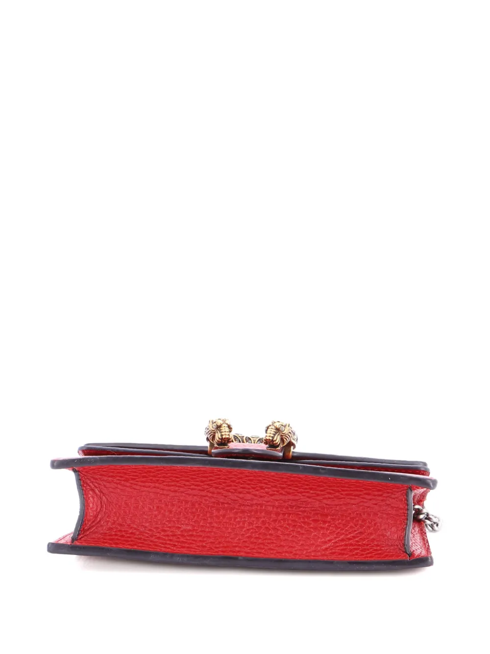 Pre-owned Gucci Dionysus Bag Leather Super Mini Clutch Bag In Red