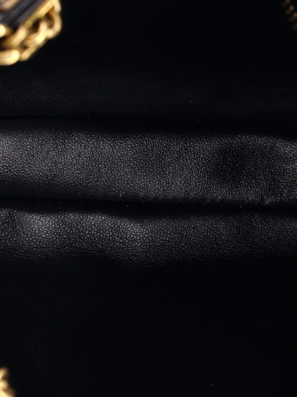 Pre-owned Valentino Garavani Viva Superstar Chain Leather Small Tote Bag In Black