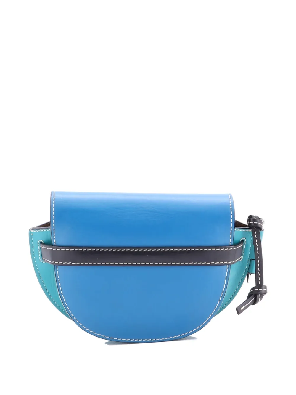 Click to view more detailed imagery on our partner's website Pre-owned Loewe Gate Shoulder Bag Leather Mini Crossbody Bag In Blue