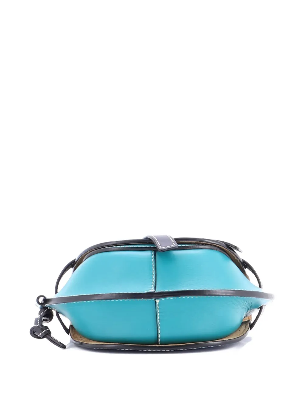 LOEWE Pre-owned Gate Shoulder Bag Leather Mini Crossbody Bag In Blue