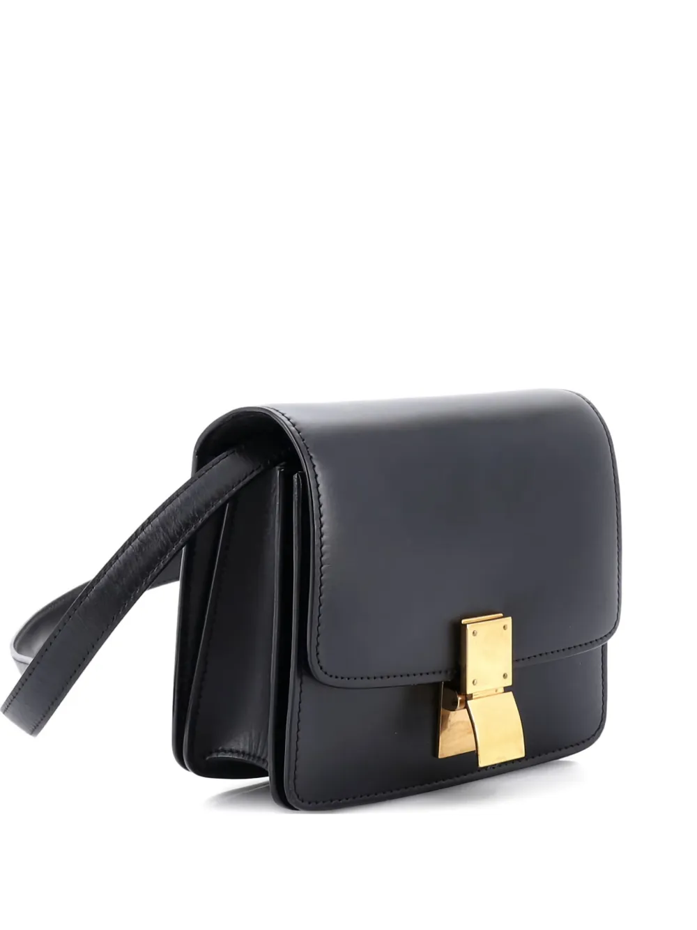 Celine Pre-Owned Classic Box Bag Smooth Leather Small crossbody bag - Nero