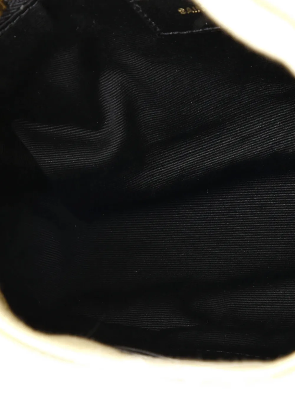 Pre-owned Saint Laurent Loulou Puffer Quilted Canvas Mini Shoulder Bag In Neutral