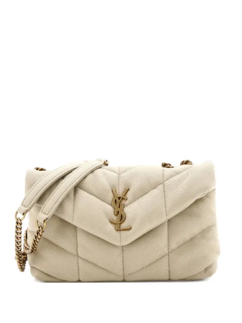 Saint Laurent Pre-Owned Loulou Puffer Quilted Canvas Mini shoulder bag