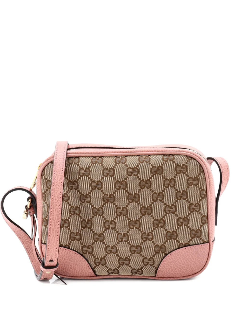 Gucci Pre-Owned Bree Disco GG Canvas with Leather Mini crossbody bag - Marrone