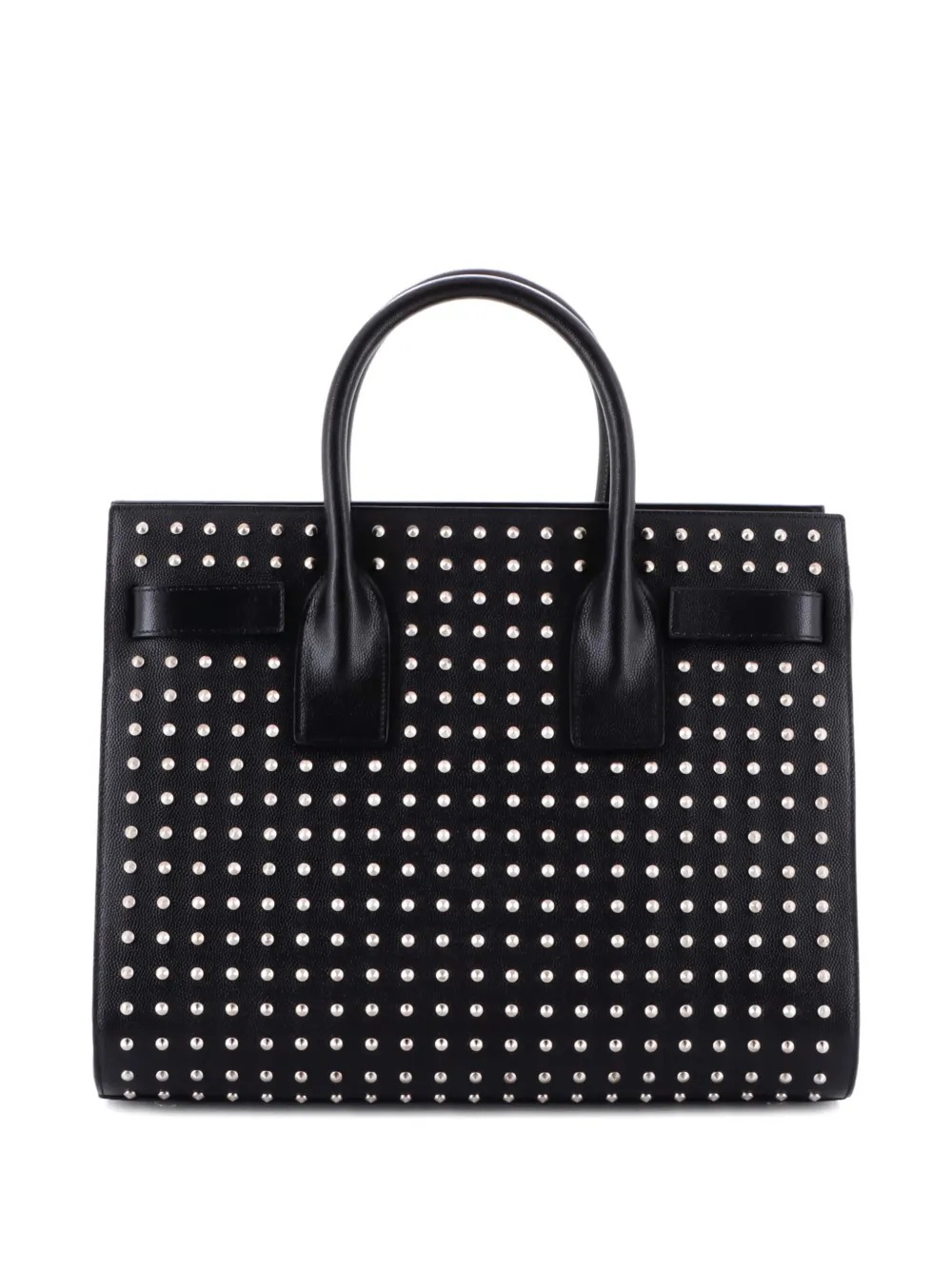 SAINT LAURENT Pre-owned Sac De Jour Bag Studded Leather Small Tote Bag In Black