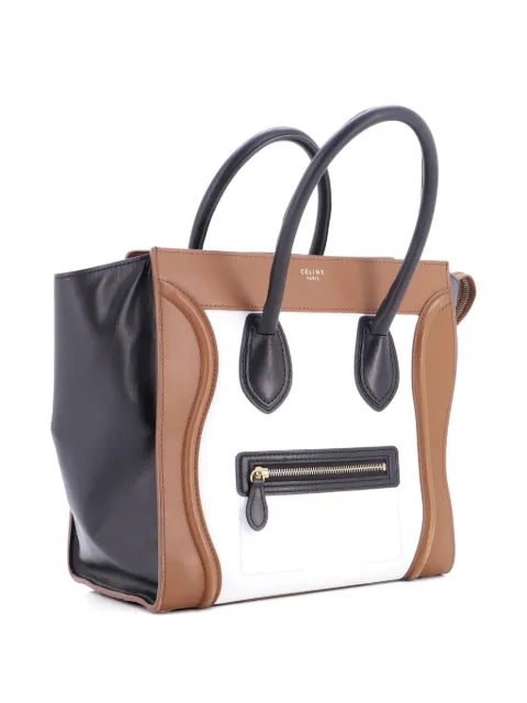 Celine Pre-Owned Tricolor Luggage Bag Leather Mini tote bag