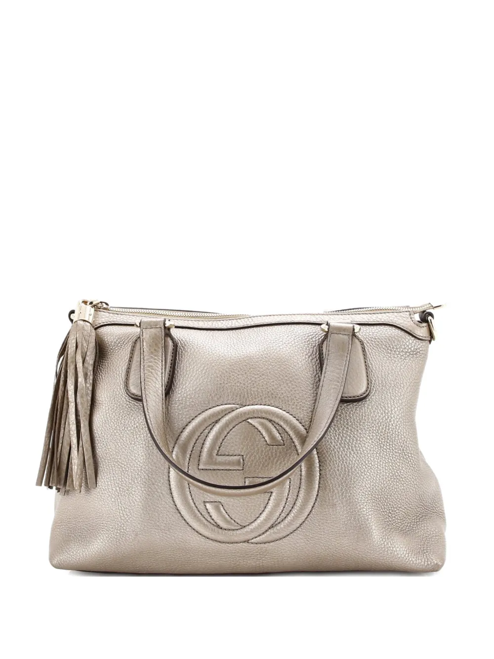 Gucci Pre-Owned Soho Convertible Soft Top Handle Bag Leather satchel - Oro