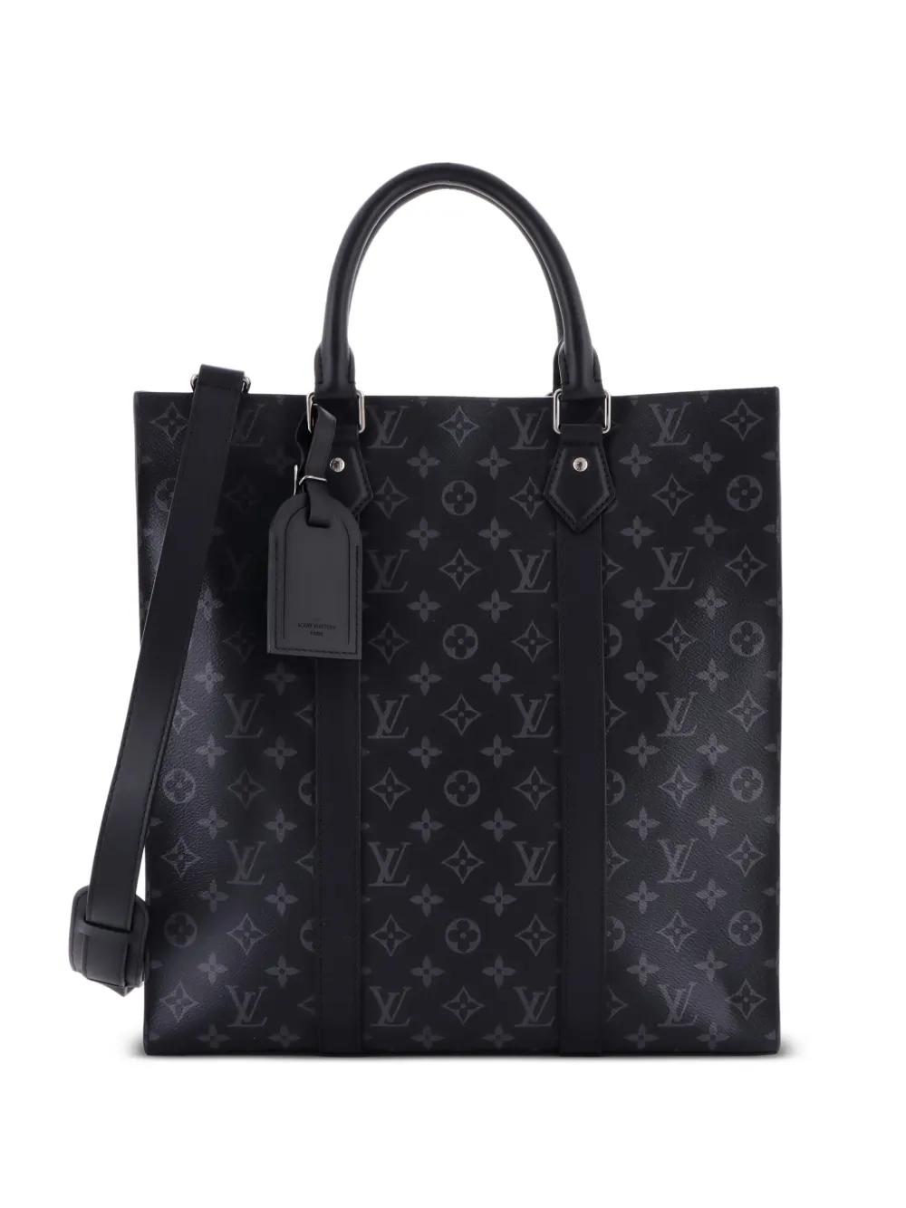 Louis Vuitton Pre-Owned Sac Plat Bag Monogram Eclipse Canvas tote bag - Nero