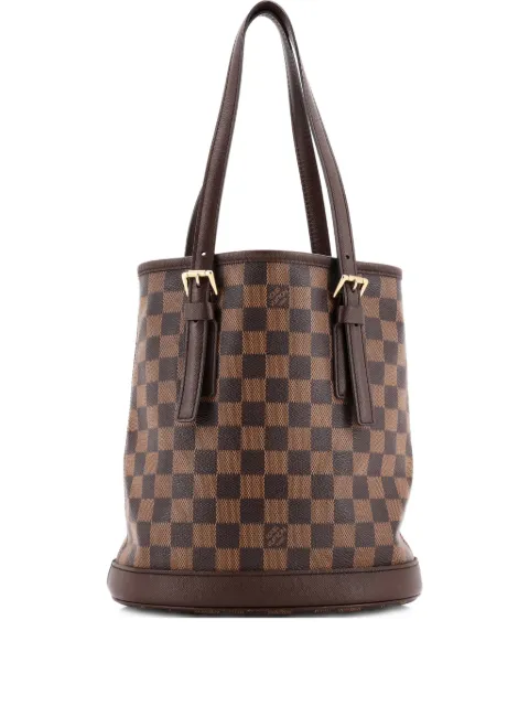 Louis Vuitton Pre-Owned bolsa bucket Marais Damier