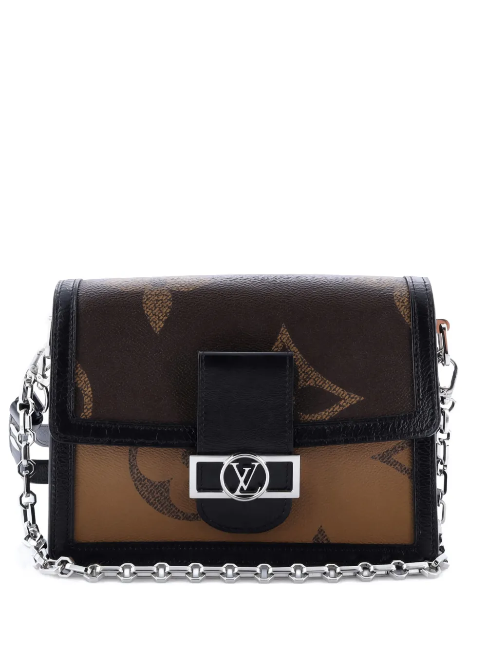 Louis Vuitton Pre-Owned Dauphine Shoulder Bag Reverse Monogram Giant MM crossbody bag - Nero