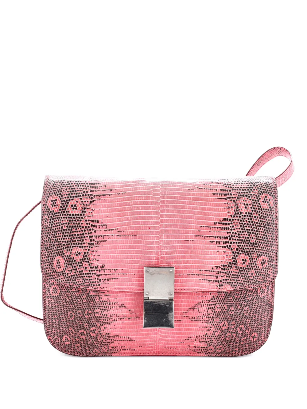 Celine Pre-Owned Classic Box Bag Lizard Medium shoulder bag - Rosa
