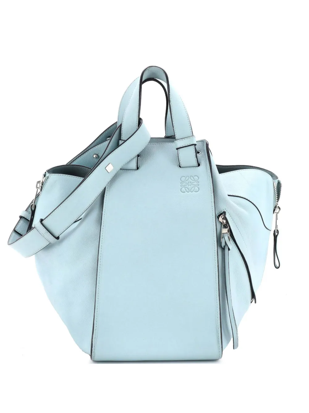 Loewe Pre-Owned Hammock Bag Leather Medium shoulder bag - Blue