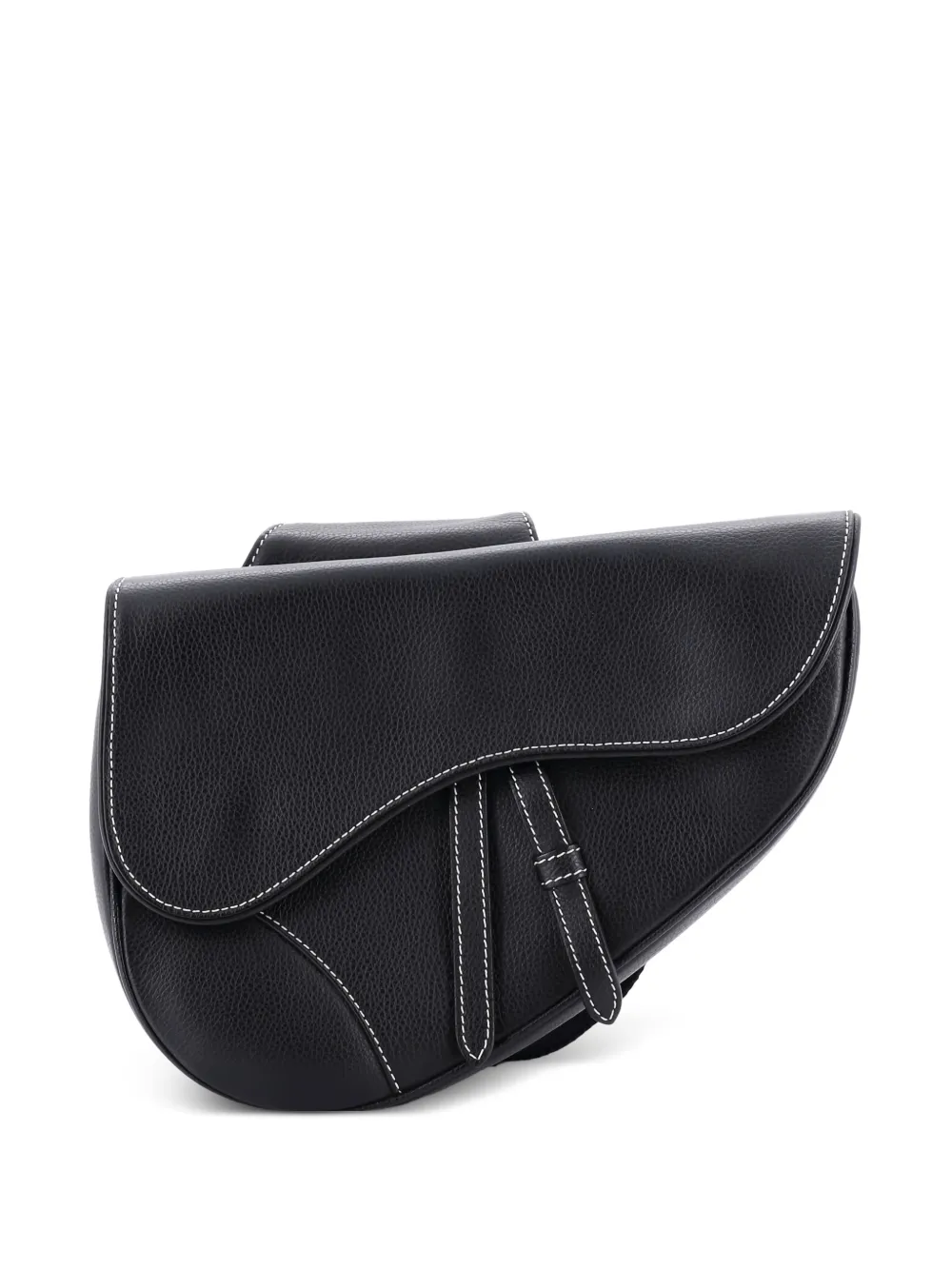 Christian Dior Pre-Owned Saddle Leather Mini crossbody bag - Nero