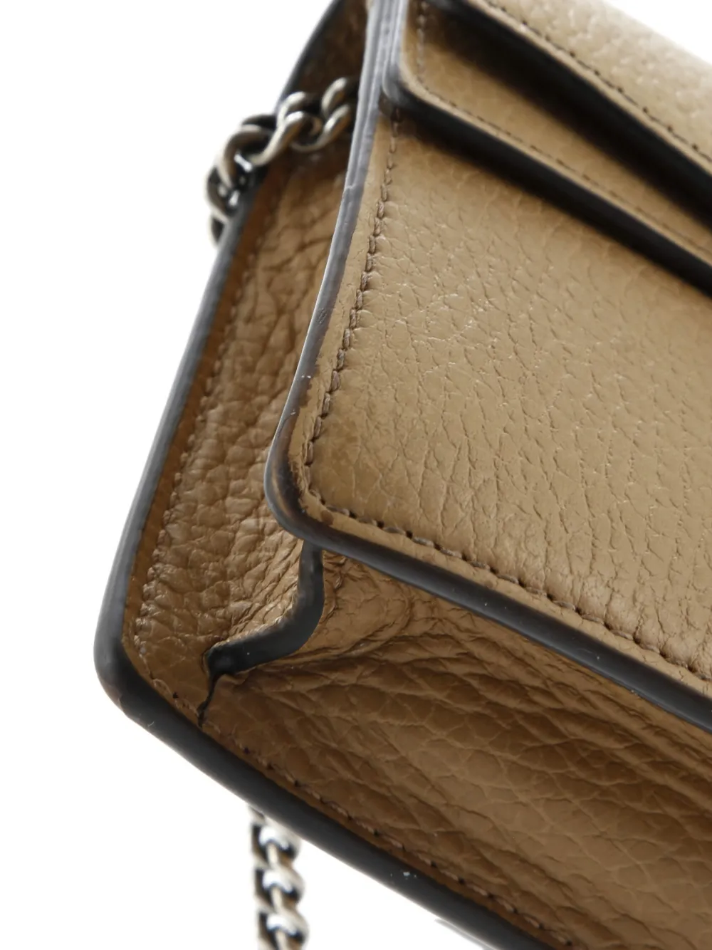 Pre-owned Gucci Dionysus Bag Leather Super Mini Clutch Bag In Brown