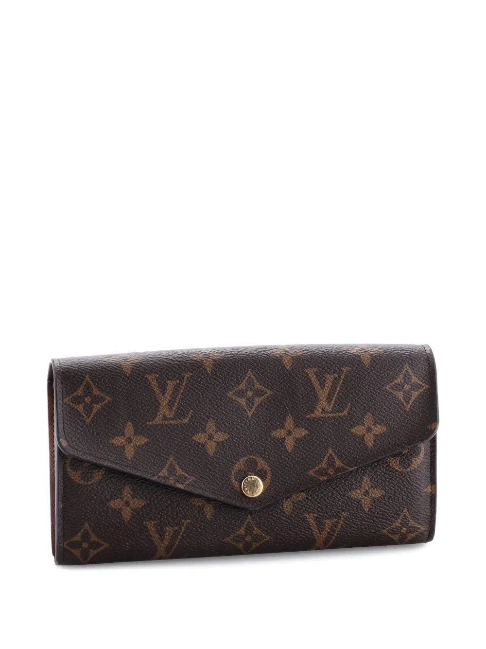 Pre-owned Louis Vuitton Sarah Wallet Nm Monogram Canvas Small Wallets In Brown