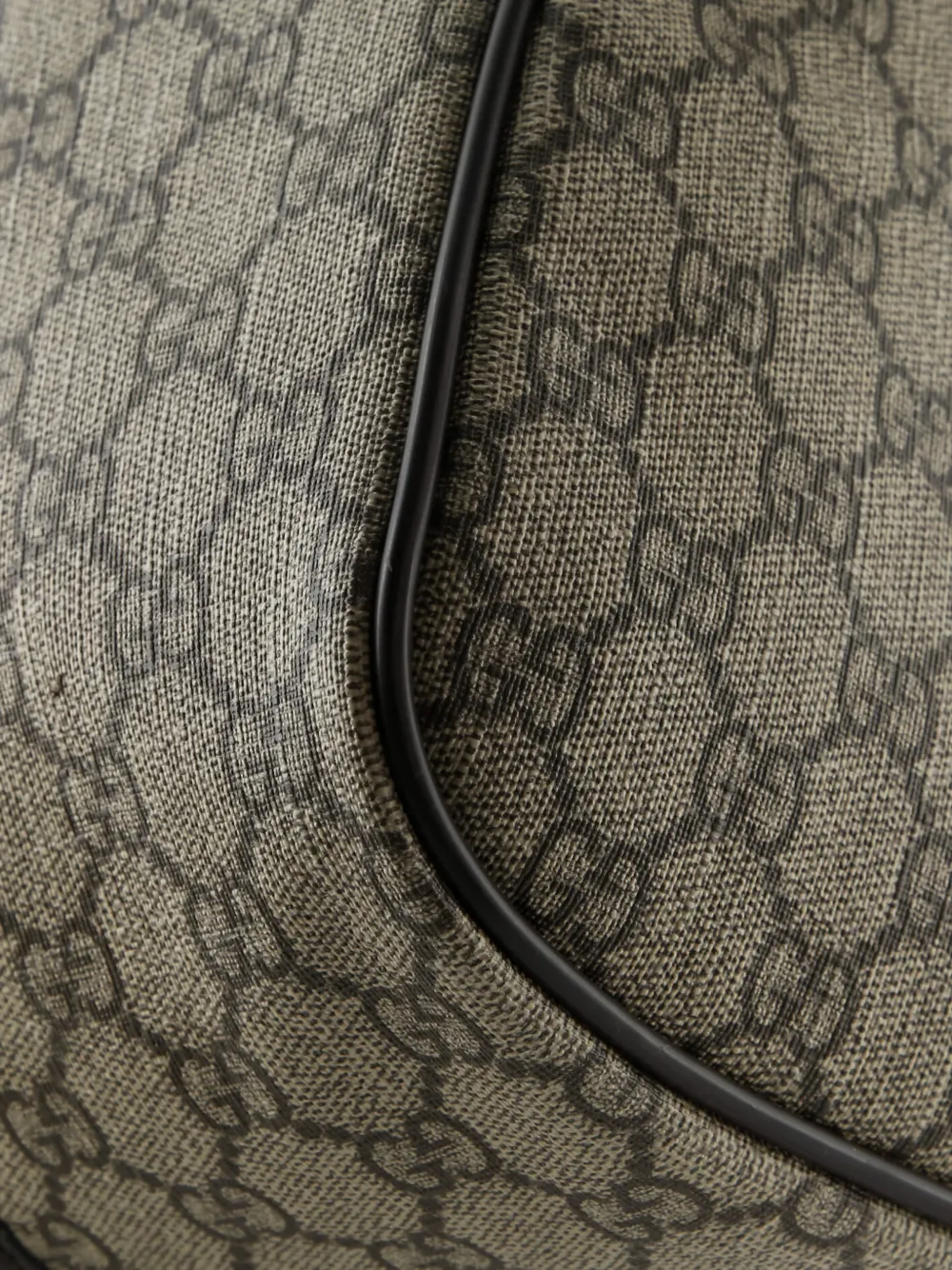 Pre-owned Gucci Joy Boston Bag Gg Coated Canvas Medium Satchel In Brown