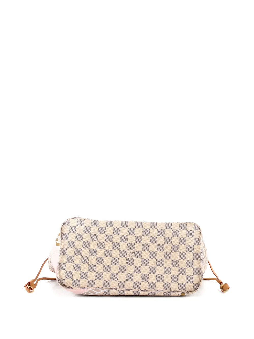 Pre-owned Louis Vuitton Neverfull Nm Limited Edition Nautical Damier Mm Tote Bag In White