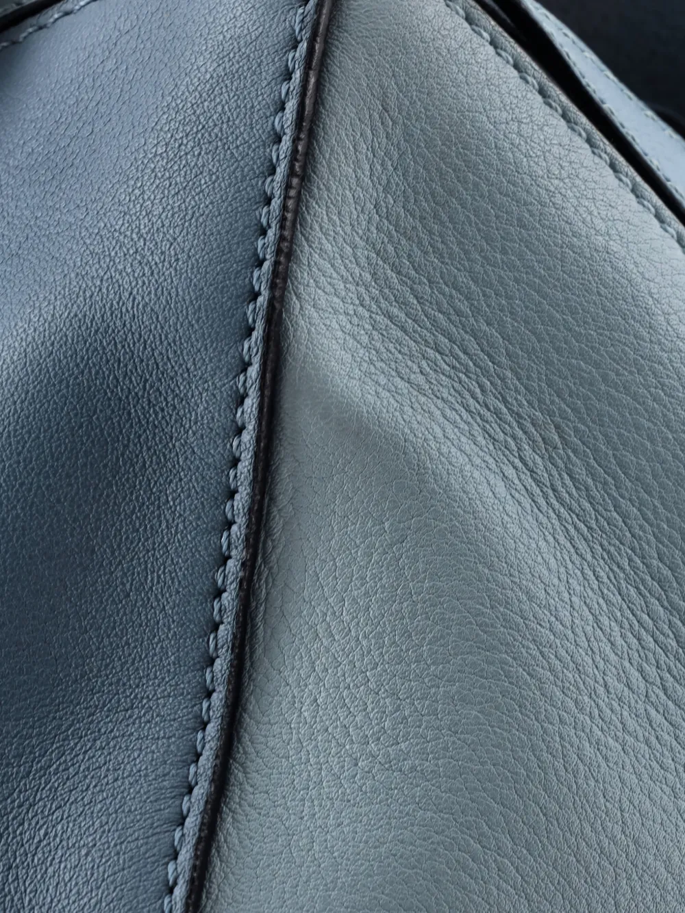 LOEWE Pre-owned Puzzle Bag Leather Small Satchel In Blue