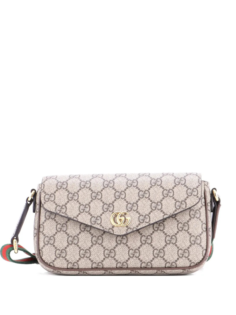 Gucci Pre-Owned Ophidia Envelope Flap GG Coated Canvas Mini shoulder bag - Marrone