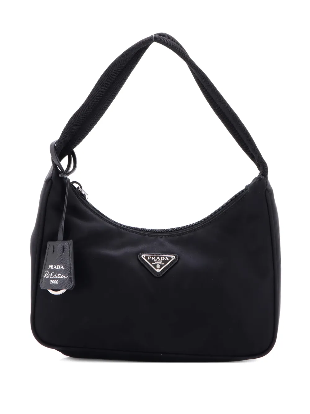 Prada Pre-Owned Re-Edition 2000 Tessuto Mini hobo bag - Nero