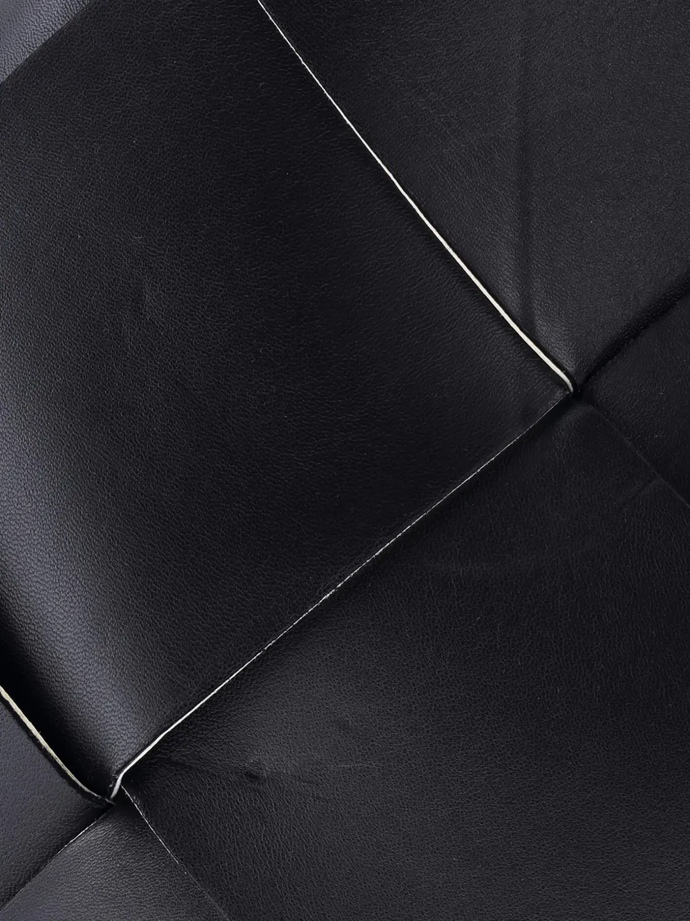 Pre-owned Bottega Veneta Arco Maxi Intrecciato Leather Large Tote Bag In Black