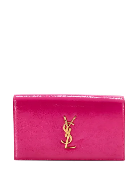 Saint Laurent Pre-Owned Classic Monogram Patent Large clutch bag