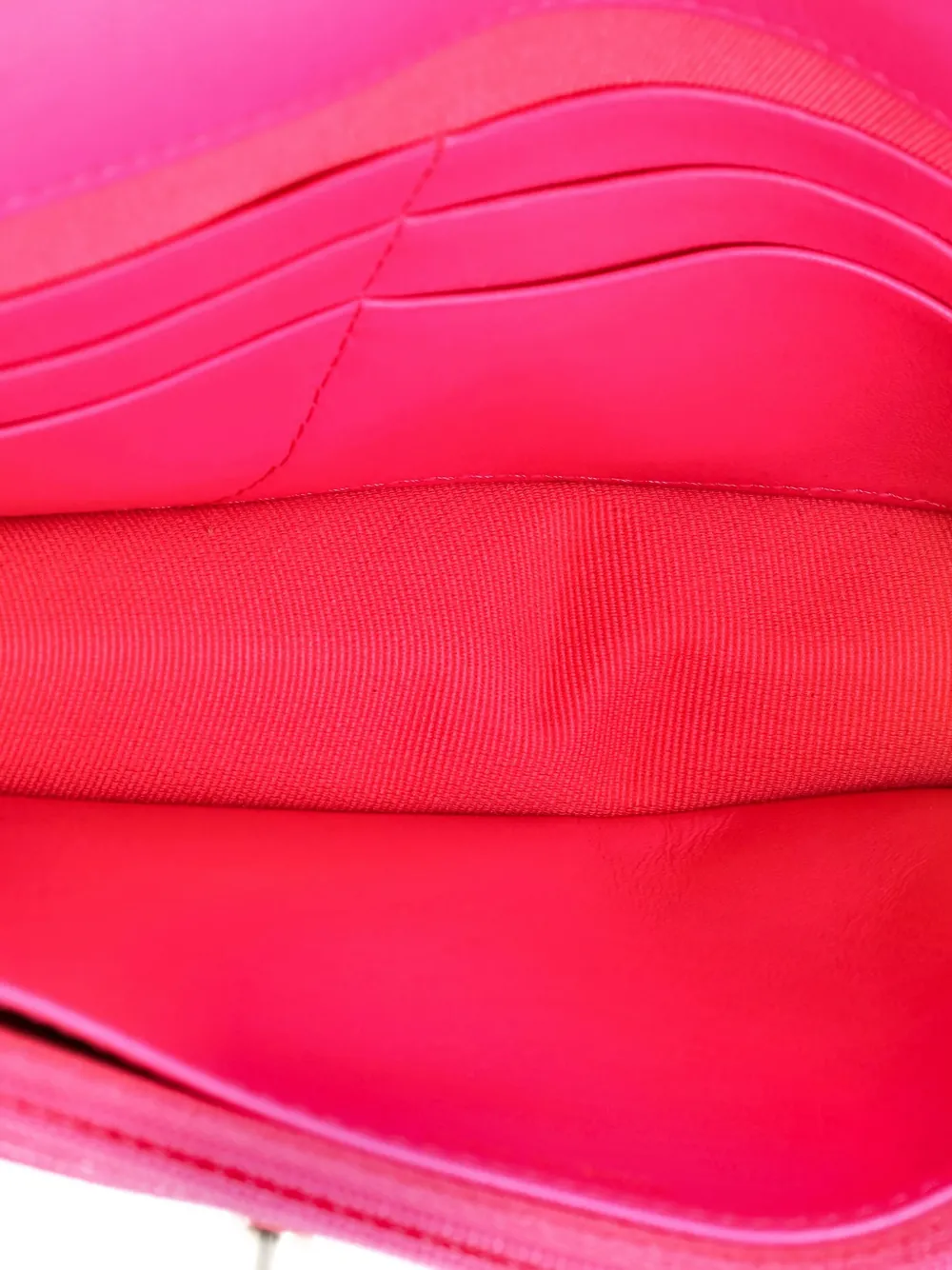 CHANEL Pre-owned Flap Bag Charms Strap Wallet On Chain Quilted Caviar Crossbody Bag In Pink