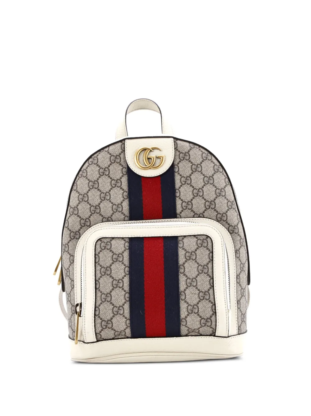 Gucci Pre-Owned Ophidia GG Coated Canvas and Leather Small backpack | Neutrals | Image 1