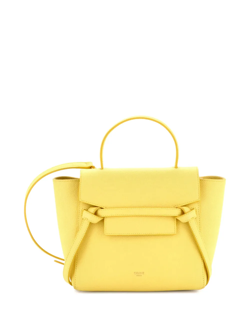 Celine Pre-Owned Belt Bag Textured Leather Nano shoulder bag - Giallo