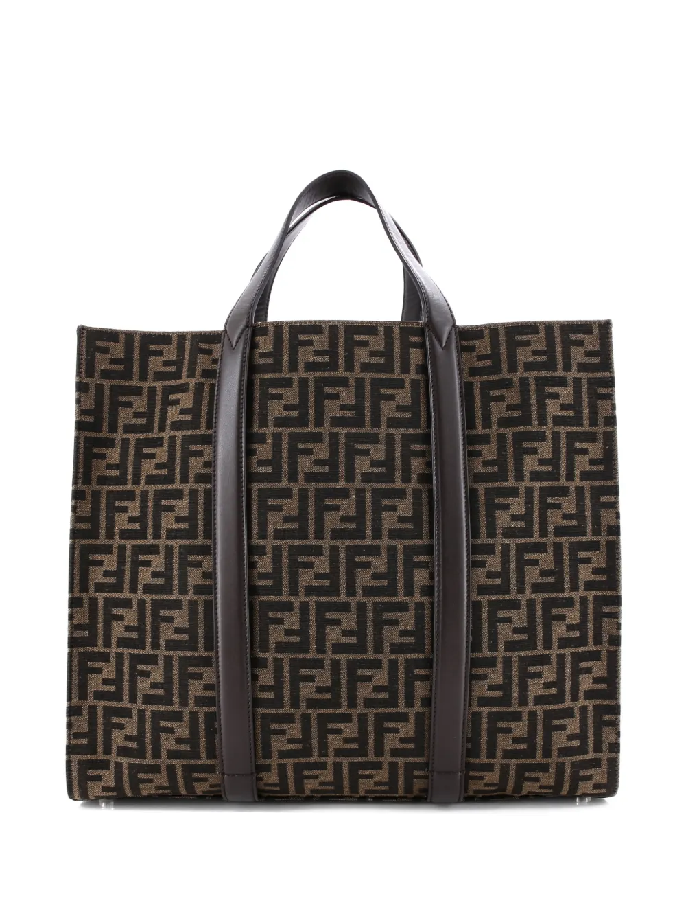 Fendi Pre-Owned Convertible Open Zucca Jacquard Fabric and Leather Large tote bag | Estilos de archivo | Image 2