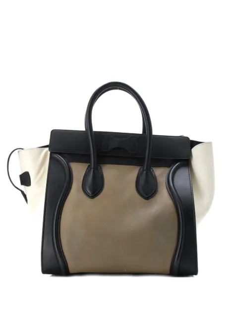 Celine Pre-Owned Tricolor Luggage Bag Leather Mini tote bag